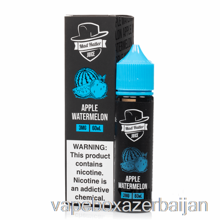 Vape Azerbaijan Apple Watermelon - Mad Hatter - 60mL 0mg